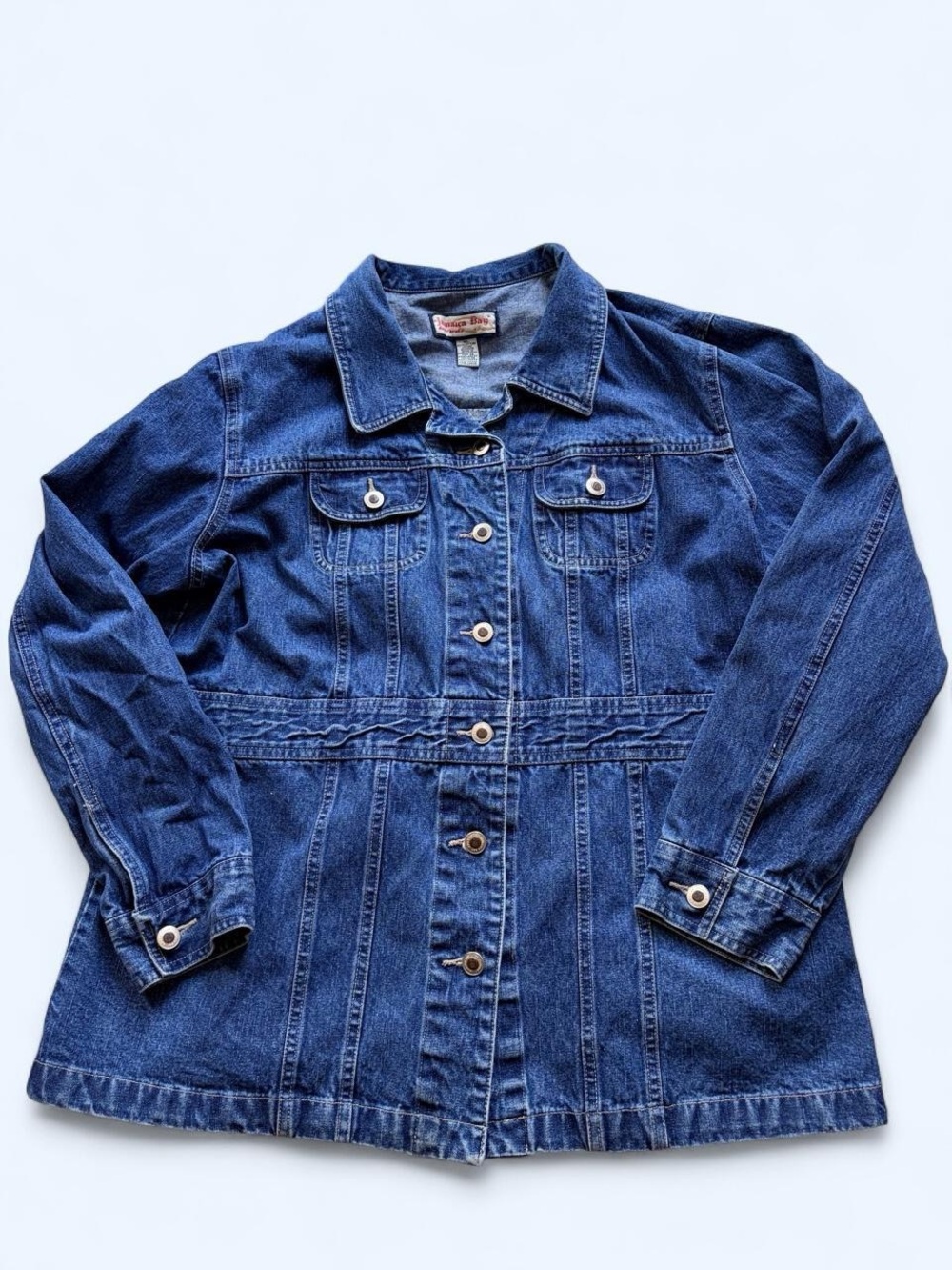 Vintage Jamaica Bay Longline Denim Jacket Blazer XL